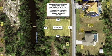 Port Charlotte Waterway Lakes Area Lot For Sale in Port Charlotte Florida