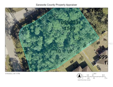 Northport Waterway Lakes and Canals Lot For Sale in North Port Florida