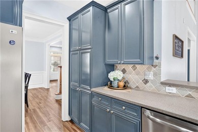 The kitchen's slate blue cabinetry is the kind of choice you - photo 19