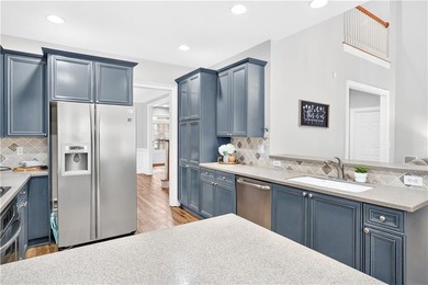 The kitchen's slate blue cabinetry is the kind of choice you - photo 20
