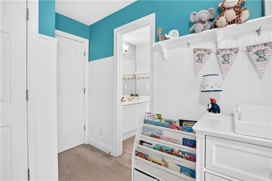 The kitchen's slate blue cabinetry is the kind of choice you - photo 35
