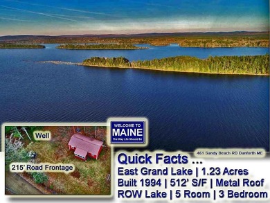 Lake Home For Sale in Danforth, Maine