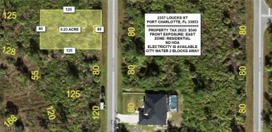 Port Charlotte Waterway Lakes Area Lot For Sale in Port Charlotte Florida