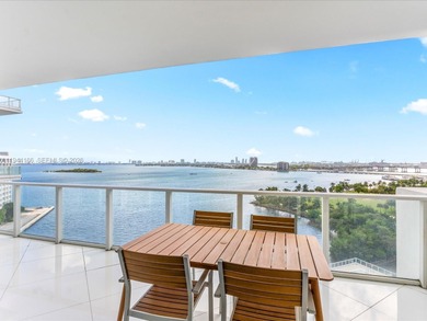 Enjoy unobstructed views of the bay and the Miami Beach skyline