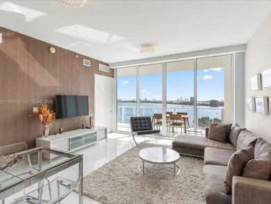 Enjoy unobstructed views of the bay and the Miami Beach skyline