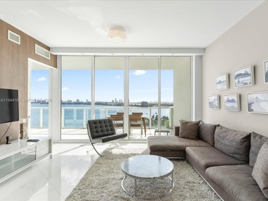 Enjoy unobstructed views of the bay and the Miami Beach skyline