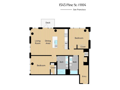 Situated on the 11th floor, this luminous two-bedroom, two-bath - photo 28