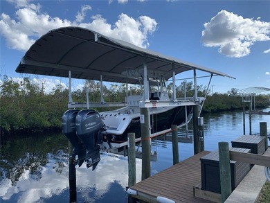 New 12,000Lb covered boat lift with composite dock, concrete - photo 3