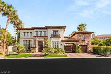 Situated on a premier lot in The Palisades at Summerlin, this