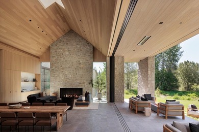 River Lodge, a new riverfront estate set on 2.1 acres along the - photo 14