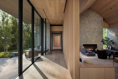 River Lodge, a new riverfront estate set on 2.1 acres along the - photo 23