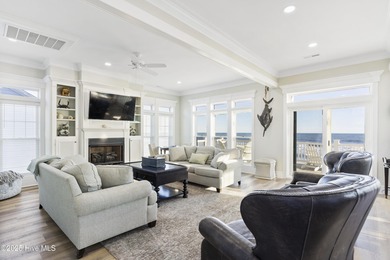 This 7-bedroom, 7-bath oceanfront home on North Topsail Beach is