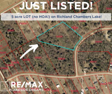5 acre off water lot, no HOA! - Lake Acreage For Sale in Corsicana, Texas
