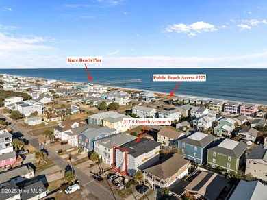 Just two blocks from the Atlantic Ocean in walkable Kure Beach