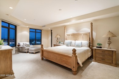 Anchored by an extraordinarily large 36-foot balcony, this