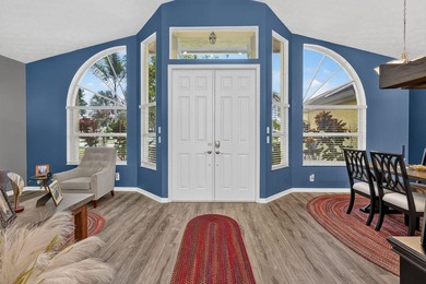 Palm trees sway over your private, screened pool at this move-in - photo 7