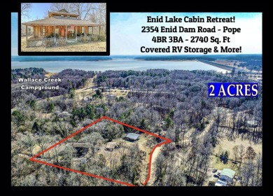 Enid Lake Home For Sale in Pope Mississippi