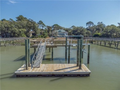 Stunning deep-water residence in Sea Pines features a private