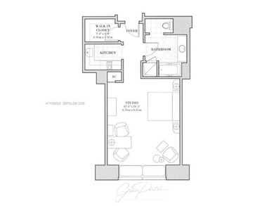 High-rise studio in the heart of the financial center featuring