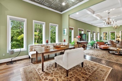 Beautiful nearly new custom built brick & stone home overlooking