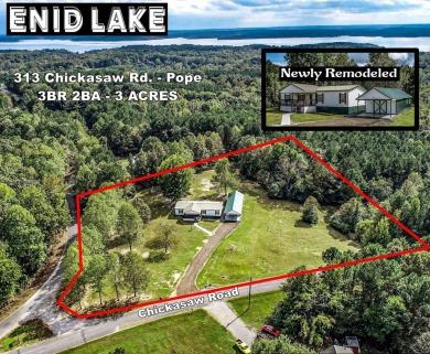Enid Lake Home For Sale in Pope Mississippi