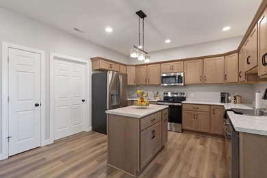 This zero-entry townhome features high-end finishes, including
