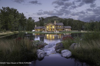 (private lake, pond, creek) Home Sale Pending in Wilson Wyoming