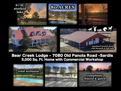 (private lake, pond, creek) Home For Sale in Sardis Mississippi