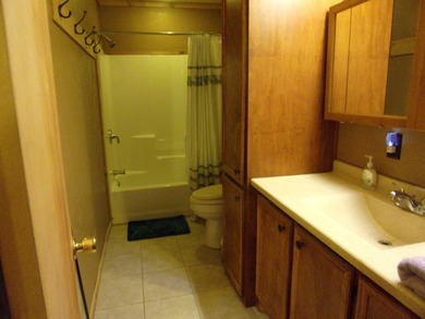 Attractive, log type home sitting on three lots, fenced,  with