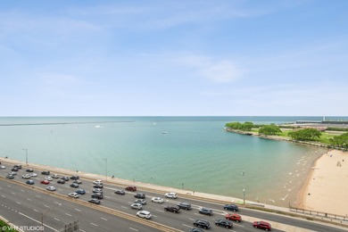 Enjoy east facing all lake, Ohio Street Beach, and Navy Pier