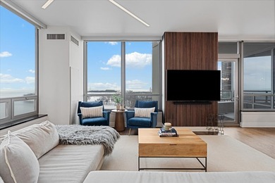 Enjoy east facing all lake, Ohio Street Beach, and Navy Pier