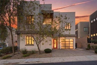 Stunning modern residence set against a mountain backdrop. This