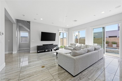 Stunning modern residence set against a mountain backdrop. This