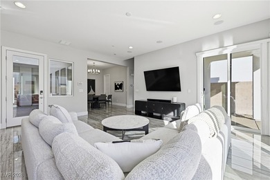 Stunning modern residence set against a mountain backdrop. This