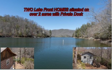 TWO LAKE FRONT homes situated on 2.02 UNRESTRICRED acres with - Lake Home For Sale in Nantahala, North Carolina