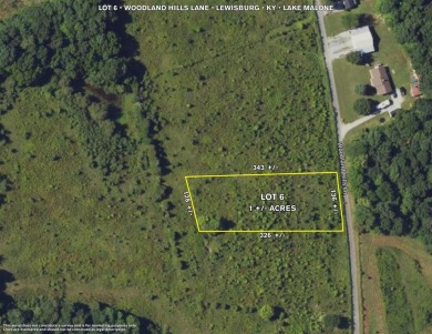 Lake Lot For Sale in Lewisburg, Kentucky
