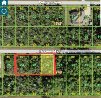 Port Charlotte Waterway Lakes Area Lot For Sale in Port Charlotte Florida