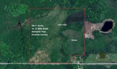 (private lake, pond, creek) Acreage For Sale in Marion Michigan