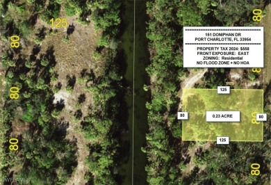 Port Charlotte Waterway Lakes Area Lot For Sale in Port Charlotte Florida