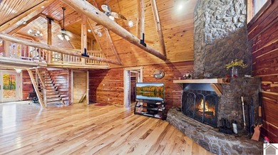 Exceptional Lake Barkley waterfront Eastern Red Cedar log home