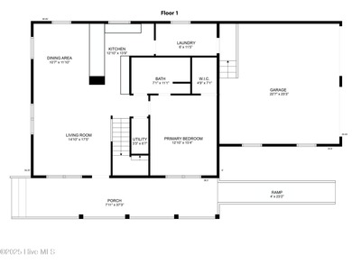 This spacious coastal home sits in the middle of a generous