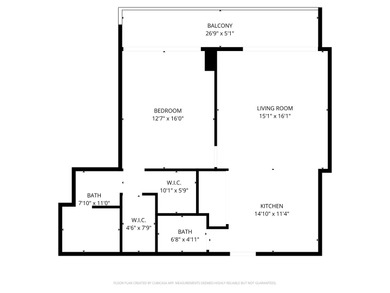 Don't miss this stunning, extra-wide 1-bedroom, 1.5-bath condo