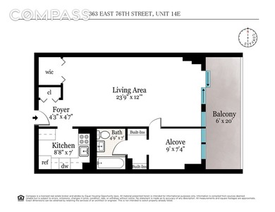 Welcome home to this expansive, move-in ready alcove studio in - photo 12