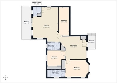 2 bedroom 2 bathroom with partially converted garage to 3rd - photo 48