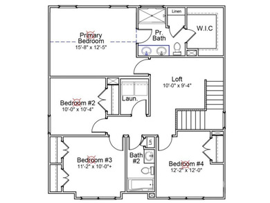 The Guilford offers 4 bedrooms, 2.5 baths, and a thoughtfully - photo 3