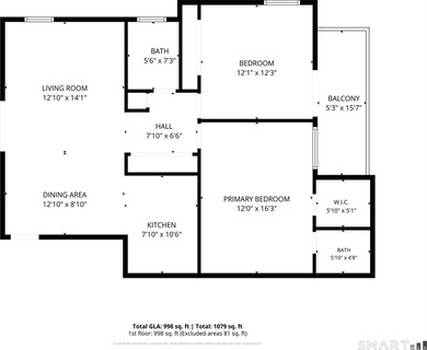 Two-bedroom, two-bath condominium featuring an open floor plan - photo 29
