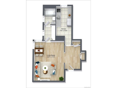 Welcome to *The Kenilworth*! 500 square feet in a pre-war