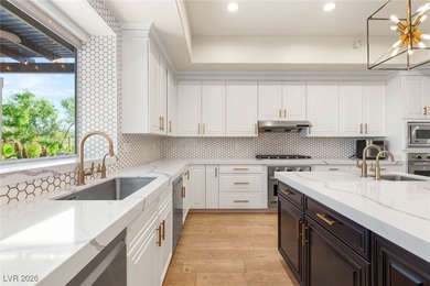 Situated on a premier lot in The Palisades at Summerlin, this