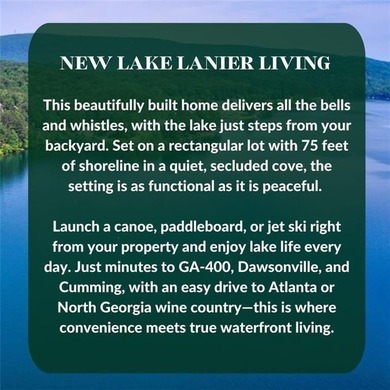 NEW CONSTRUCTION ON LAKE LANIER || 75 FT OF LAKE FRONTAGE || - photo 3
