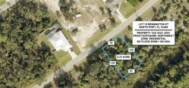 Northport Waterway Lakes and Canals Lot For Sale in North Port Florida